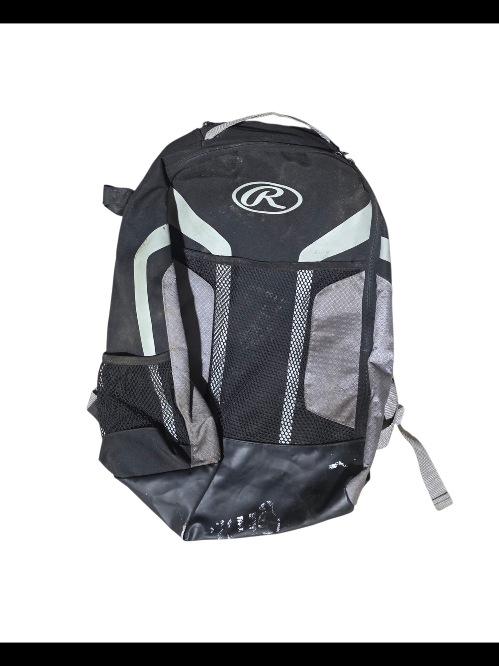 Rawlings Black and Gray Mesh Sport Backpack